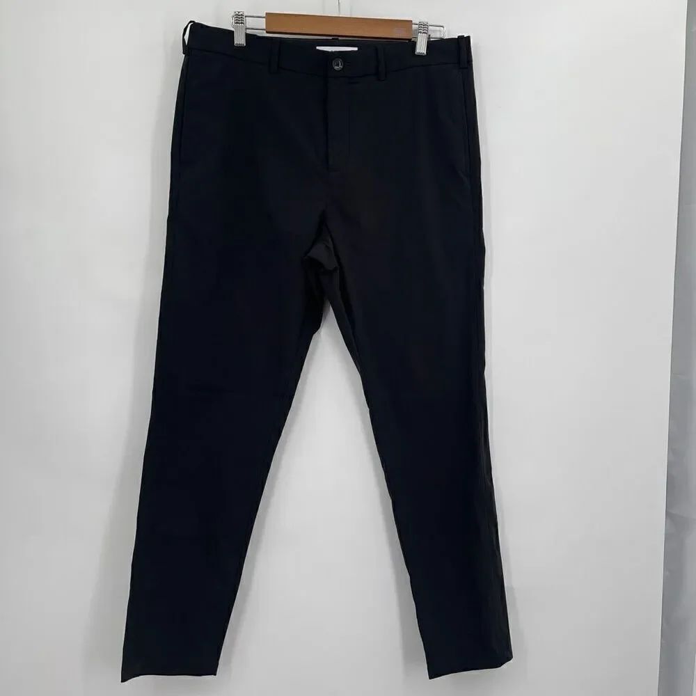 Hill City Men's High Rise Classic Fit Career Black Slacks Size 34/30